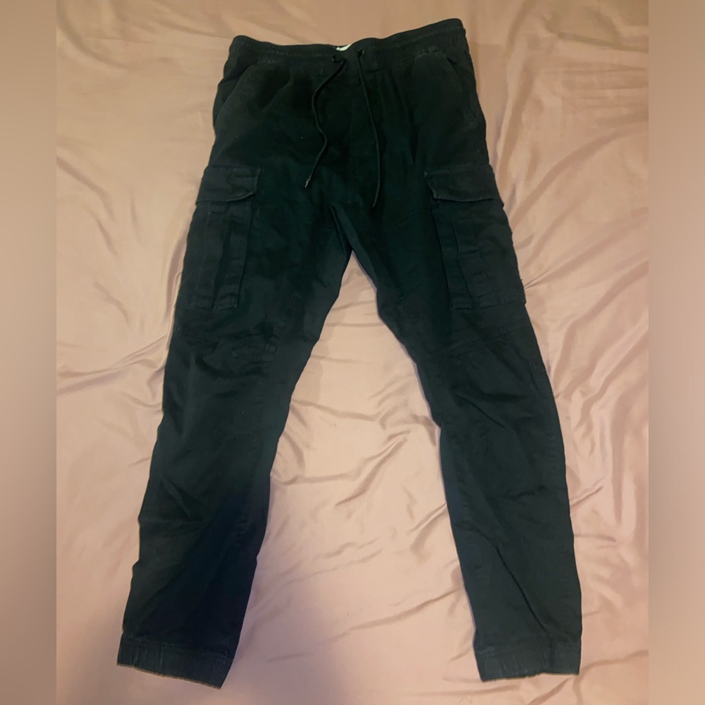 H&M Medium Black Cargo Joggers